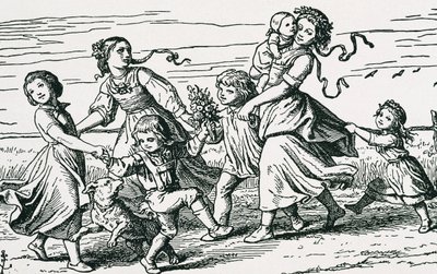 Ilustración de "Hochland" de Paul Hakenholz (grabado) de Gustav Karl Ludwig Richter Richter