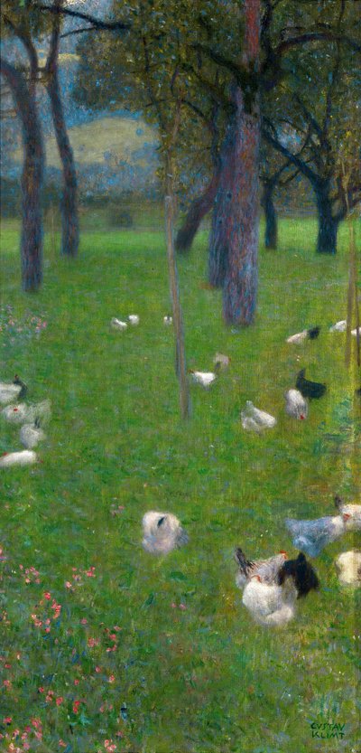 Después de la lluvia Jardín con gallinas en Santa Águeda de Gustav Klimt