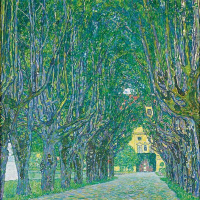 Avenida a la cámara del castillo de Gustav Klimt