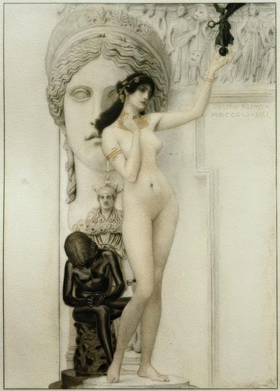 Alegoría de la escultura de Gustav Klimt