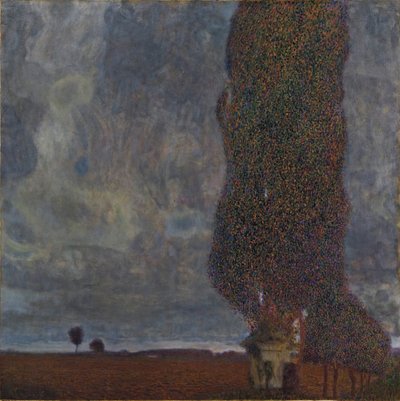 Tormenta que se aproxima El gran álamo II, 1903 de Gustav Klimt