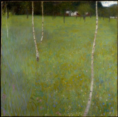 Casa de campo con abedules (Abedules jóvenes) de Gustav Klimt