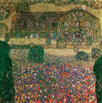 Casa de campo junto al Attersee, c.1914 de Gustav Klimt