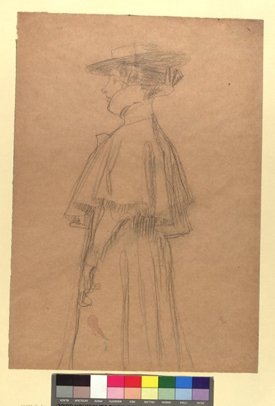 Dama con sombrero y abrigo de Gustav Klimt
