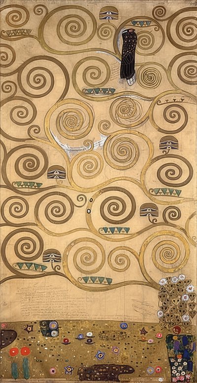 Diseño para el friso Stoclet. (detalle) 1905/09 de Gustav Klimt