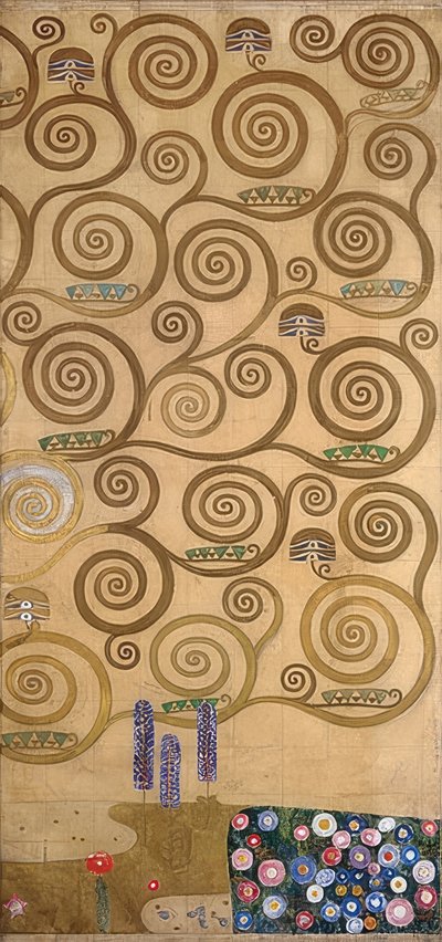 Diseño para el friso Stoclet (detalle) de Gustav Klimt