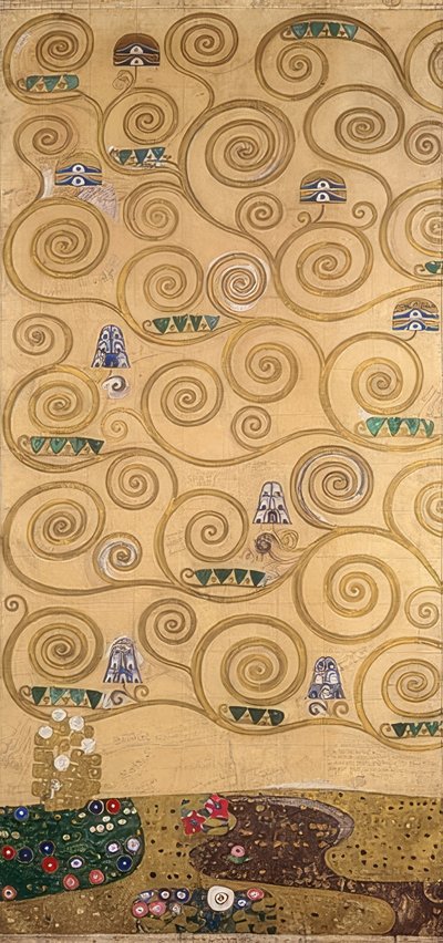 Diseño para el friso Stoclet (detalle) de Gustav Klimt
