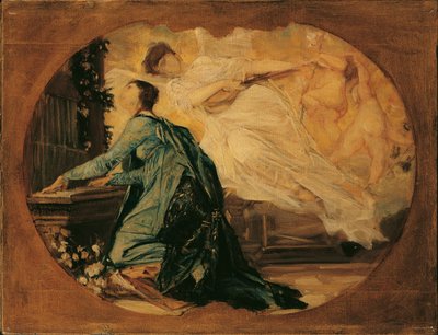 Borrador de la Alegoría de la Música (Organista) de Gustav Klimt