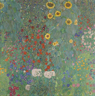Jardín de la Granja con Girasoles de Gustav Klimt