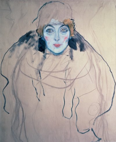 Cabeza de una mujer, 1917 de Gustav Klimt