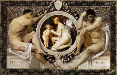 Idilio, 1884 de Gustav Klimt