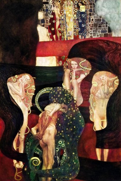 Techos pintados por Klimt en la Universidad de Viena de Gustav Klimt