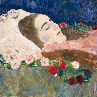 Señorita Ria Munk en su Lecho de Muerte, c.1910 de Gustav Klimt