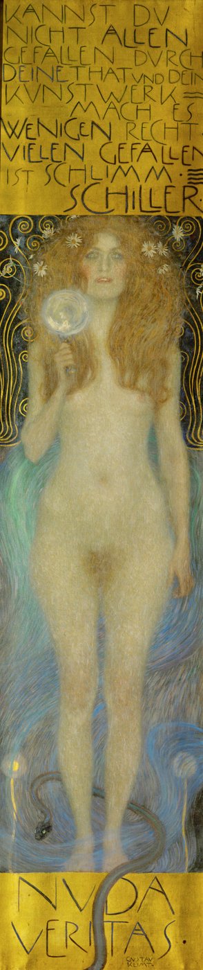 Veritas al desnudo de Gustav Klimt