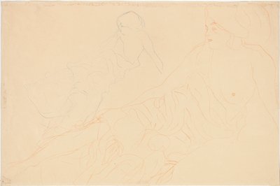 Desnudos reclinados, 1913 de Gustav Klimt