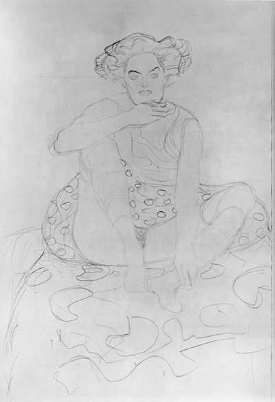 Mujer sentada, 1916 de Gustav Klimt