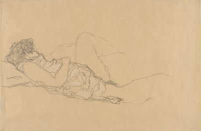 mujer dormida de Gustav Klimt