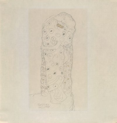 Pareja de amantes de pie de Gustav Klimt