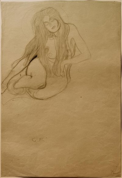 Estudio para la lujuria en el friso de Beethoven de Gustav Klimt