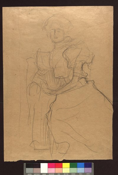 Estudio para el retrato de Sonja Knips de Gustav Klimt