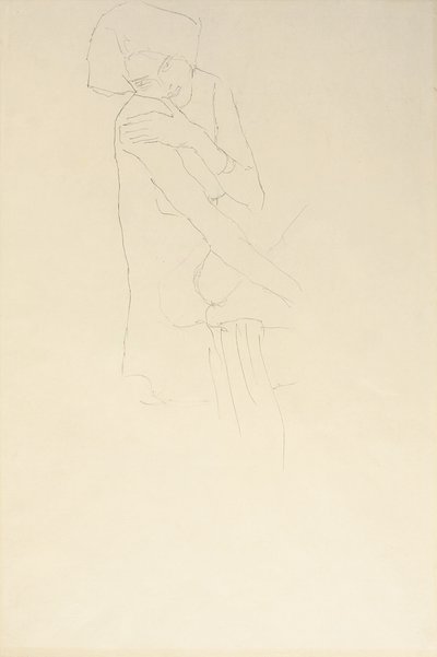 Estudio para Adele Bloch-Bauer II, 1911 de Gustav Klimt