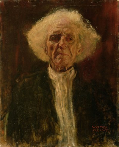 Estudio de la cabeza de un hombre ciego de Gustav Klimt
