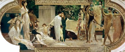 El carruaje de Tespis de Gustav Klimt