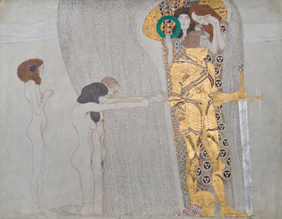 El anhelo de la felicidad, del Friso de Beethoven, 1902 de Gustav Klimt