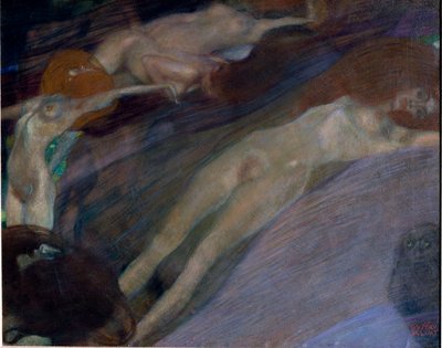 Agua agitada de Gustav Klimt
