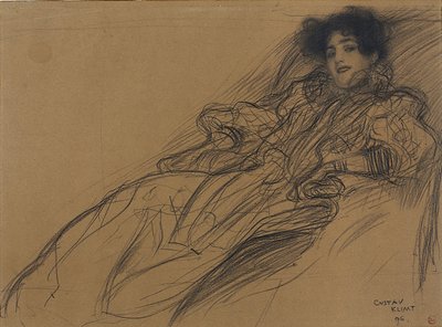 Joven en un sillón de Gustav Klimt