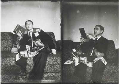 Doble retrato de Aleksei Kruchenykh de Gustav Klutsis