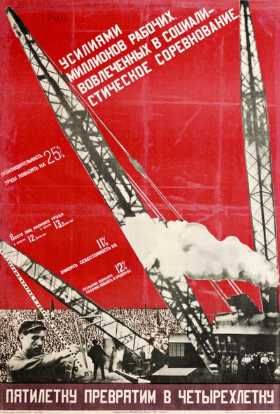 Convertiremos el Plan Quinquenal en un Plan Cuatrienal de Gustav Klutsis