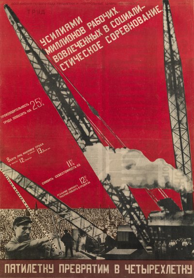 Convertiremos el Plan Quinquenal en un Plan Cuatrienal de Gustav Klutsis