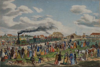 Inauguración del ferrocarril Múnich-Augsburgo el 1 de septiembre de 1839, 1839 de Gustav Kraus