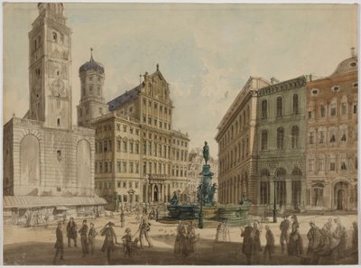 Torre Perlach y Ayuntamiento de Augsburgo de Gustav Kraus