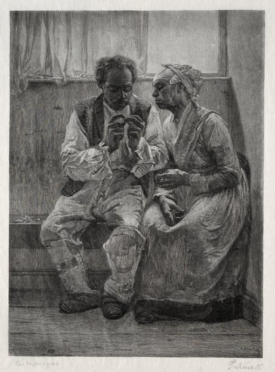 Día de Pago de Alquiler, 1887 de Gustav Kruell