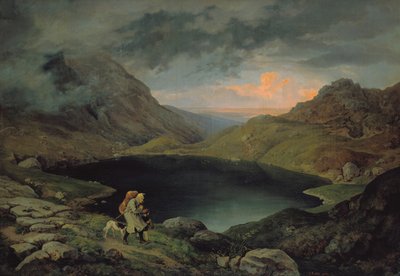 Lago en el Riesengebirge, 1839 de Gustav Karl Ludwig Richter