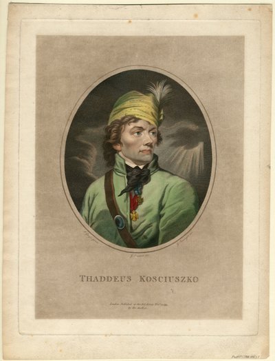 Retrato de Tadeusz Kosciuszko 1746-1817 de Gustav Taubert