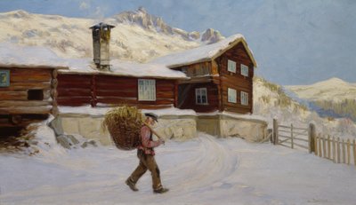 De Sandbu Farm (óleo sobre lienzo) de Gustav Wentzel