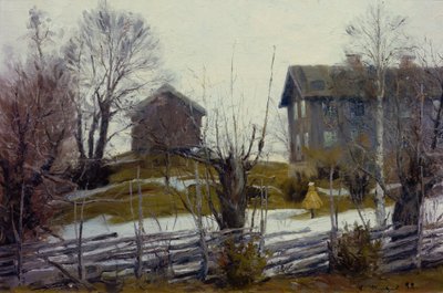 Deshielo de primavera de Gustav Wentzel