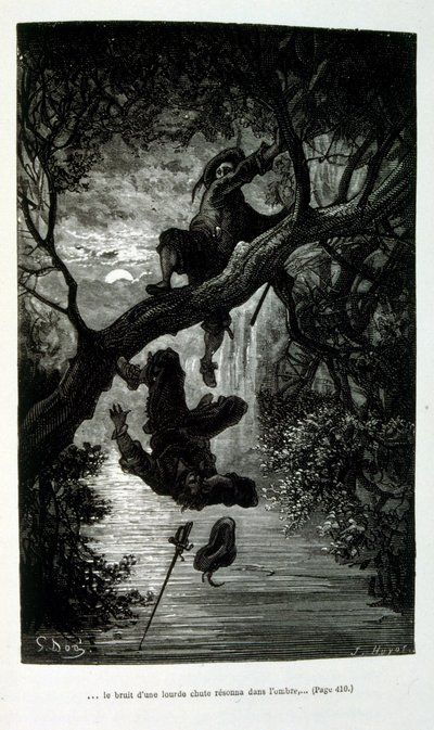 Ilustración de Gustave Dore para "Le Capitaine Fracasse" de Pierre Théophile Gautier (1811-1872)Escritor, poeta, pintor y crítico de arte francés. Defensor del Romanticismo, la obra de Gautier es difícil de clasificar y sigue siendo un punto de referencia  de Gustave (after) Dore