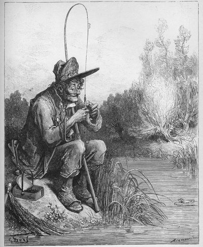 El pescador y el pez pequeño - de 