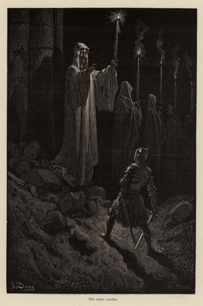 Las velas del cadáver (grabado) de Gustave (after) Dore