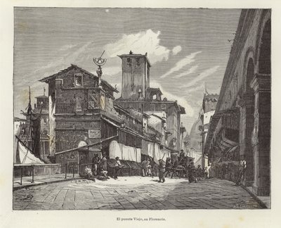 Ponte Vecchio en Florencia de Gustave Bauernfeind