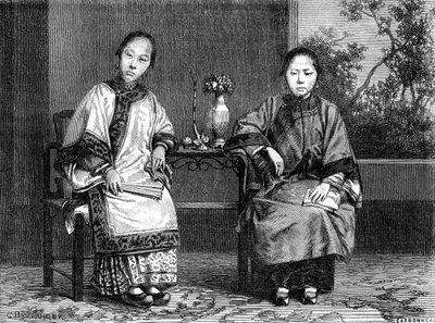 Mujeres comerciantes, San Francisco, California, siglo XIX de Gustave Clarence Rodolphe Boulanger