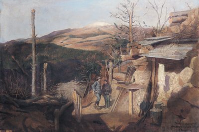 Hartmanswillerkopf, Vista desde Roche-Sermet, 1915 de Gustave Bourgain