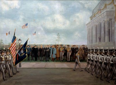 "El mariscal Joffre en misión en Washington" de Gustav Brock (1881-1945). 1917 (óleo sobre lienzo) de Gustave Brock