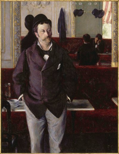En un café, 1880 de Gustave Caillebotte
