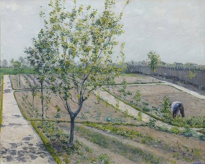 El huerto, Petit Gennevilliers de Gustave Caillebotte