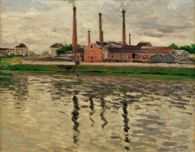 Fábricas en Argenteuil de Gustave Caillebotte